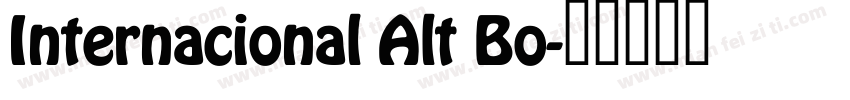 Internacional Alt Bo字体转换